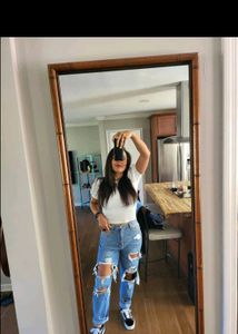 Distressed Boyfriend Jeans