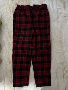 Red & Black Plaid Pants