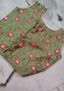 Pink Embroidered Lehenga Choli Set