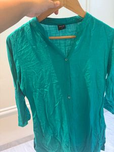 Green Short Kurti Top