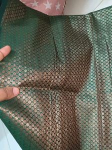 Blouse Fabric - Green &amp; Purple