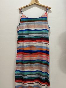 Multi-Colored Striped Dress