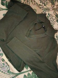 Zara Green Knit Top