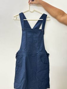 Cute Blue Pinafore Dress From Zudio