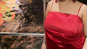 Pretty Marron Rust Gown Party Wear