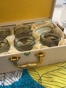 Gold Box With 5 Jars