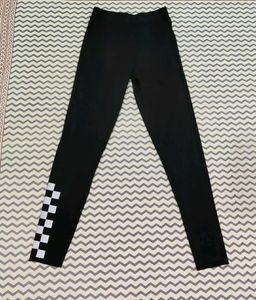 Black Checkered Leggings