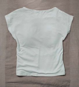 White Backless Top