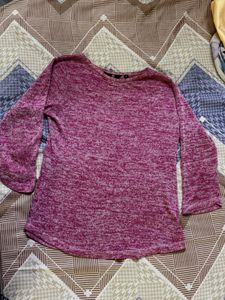 Purple Long Sleeve Top