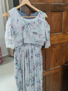 Floral Print Cold Shoulder Dress