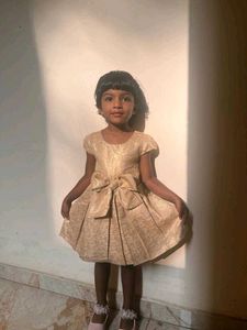 PRICE DROP Girl&#39;s Gold Sparkle Dress