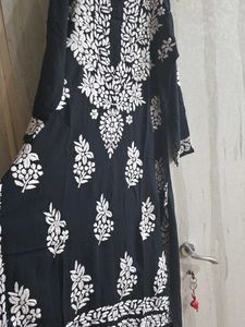 Elegant Black chikankari Kurta