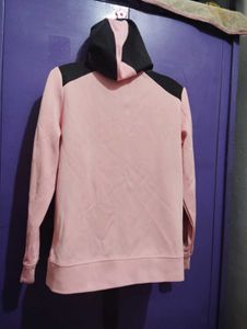 Pink &amp; Black Zip-Up Hoodie