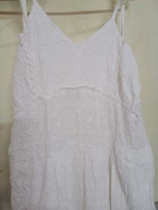 White Flowy Sundress