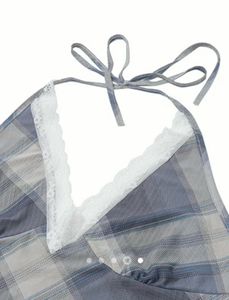 Plaid Maxi Slip Dress