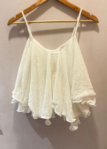 White Flowy Cami Top