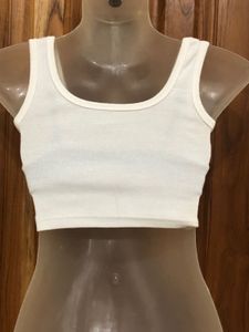 White Bralette Top