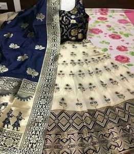 SEMI STITCHED BEAUTIFUL SILK LEHENGA