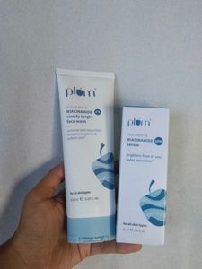 Plum Face Wash & Serum Set