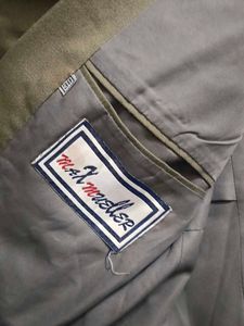 Vintage Double-Breasted Men Blazer