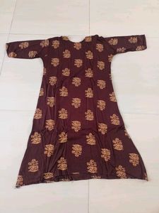 Brown Printed Kurta Set 😍