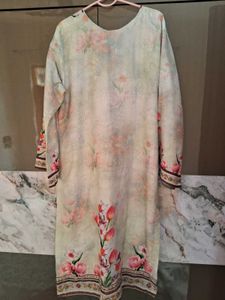 Floral Print Pakistani Suit