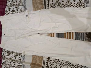 White Cargo Pants
