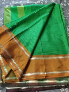 Green Banarasi Silk Saree