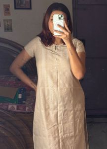 Elegant Beige Tunic Kurta