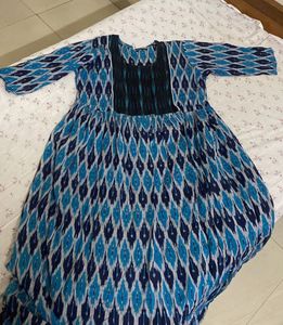 Blue Ikkat Kurta💙