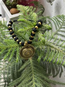 Handmade Black &amp; Gold Statement Necklace