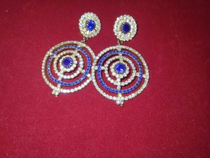 Elegant Blue Stone Earrings