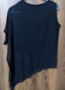 Black Top (One Side Sleeveless)