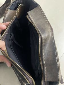 Vintage Leather Messenger Bag