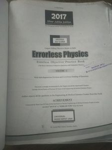 Error Less Physicas  Volume 2 For Jee &amp; Neet