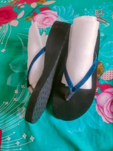 Blue Glitter Flip Flops 2color Available