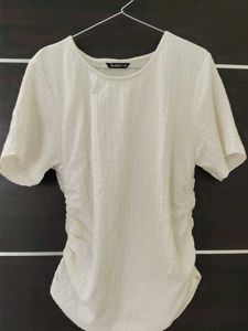 Zudio Cream Textured Top - Size XL