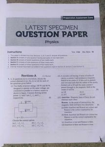ISC Physics Sample Paper Class 12