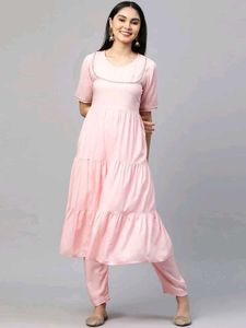 Women's Cotton Anarkali Kurta with Pant