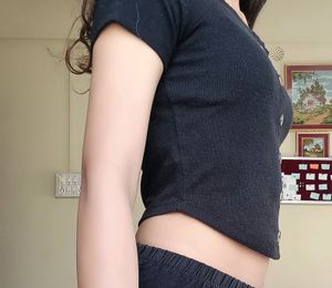 Black Crop Top