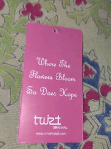 Twizt T Shirt For Girls (S) Orange Solid