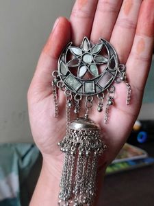 Silver Jhumka Earrings