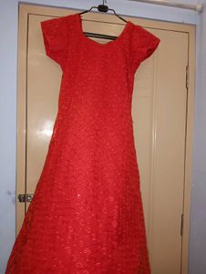 Red A Line Kurti ♥️