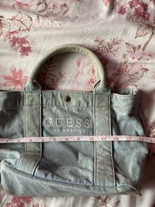 Guess Denim Tote Bag