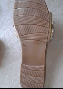2 Sandal Set Pearl &amp; Shell Embellished