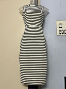 Pintrest Korean Striped Bodycon Dress