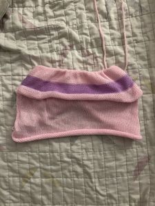 Pink Knit Halter Top