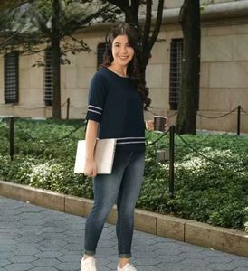 Navy Blue Top For Women