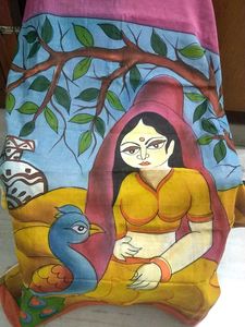 Multi Colour Sari With Attractive Cool Graphics