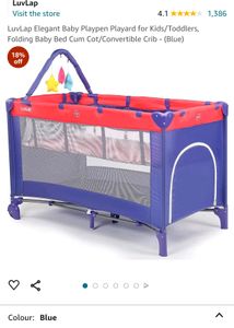Folding Baby Bed Cum Crib/ Playpen